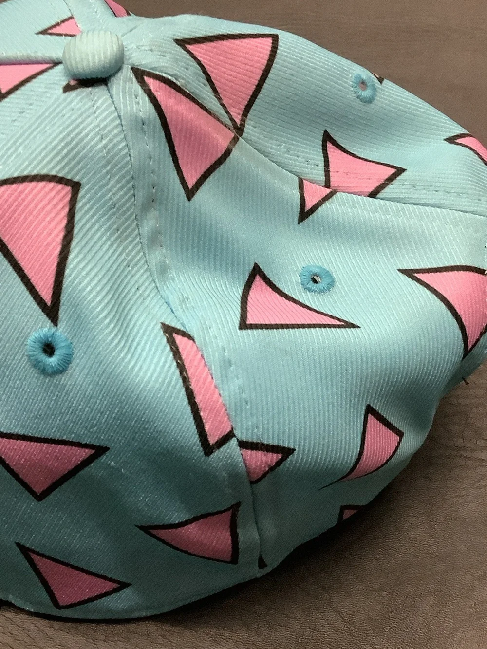 Nickelodeon Light Blue & Pink Rugrats Reptar Pattern Snapback Hat